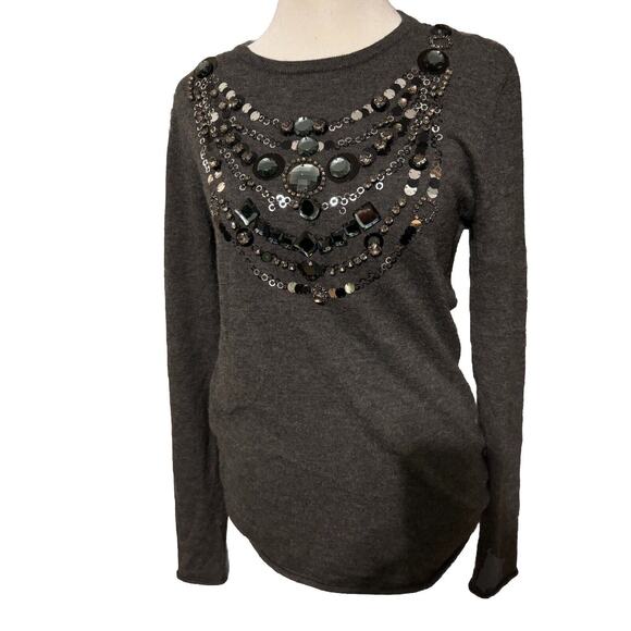 Tory Burch Sweaters - Tory Burch Cashmere Womens Sweater Size M Luxury Boho Embellished Whimsigoth